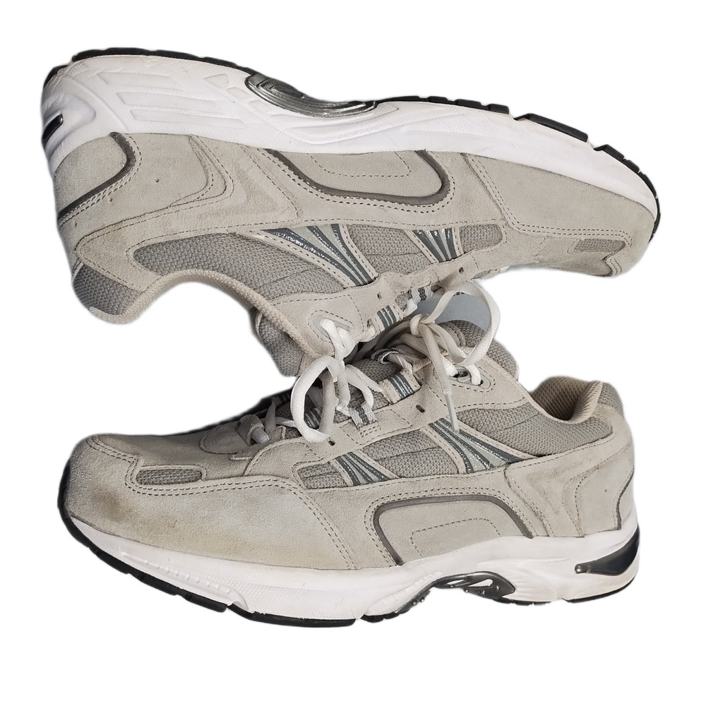 Vionic 23M Walk Sneakers Mens US 12 Gray White Classic Athletic Low Top Lace Up